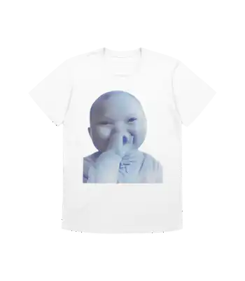 AI Baby Holding Laugh Meme Tee – Fun Graphic Shirt for Meme Lovers