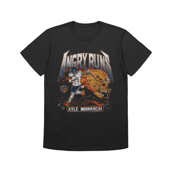 Angry Runs 2025 Bears Kyle Monangai Graphic Tee – Bold Fan Shirt