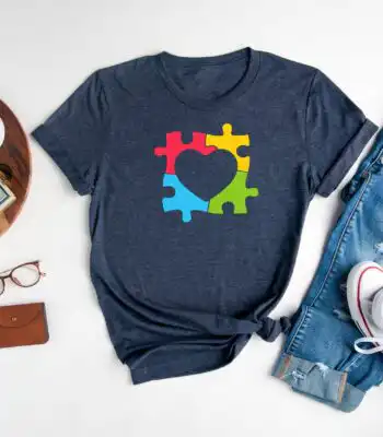 Autism Awareness Shirt – Soft Cotton Tee for Moms and Teachers