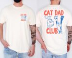 Cat Dad Shirt – Comfort Colors® Club Tee with Fun Back Design