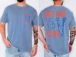 Cat Dad Shirt – Comfort Colors® Club Tee with Fun Back Design