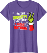 Christmas On Naughty List T-Shirt – Funny Pajama Tee for All