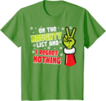 Christmas On Naughty List T-Shirt – Funny Pajama Tee for All