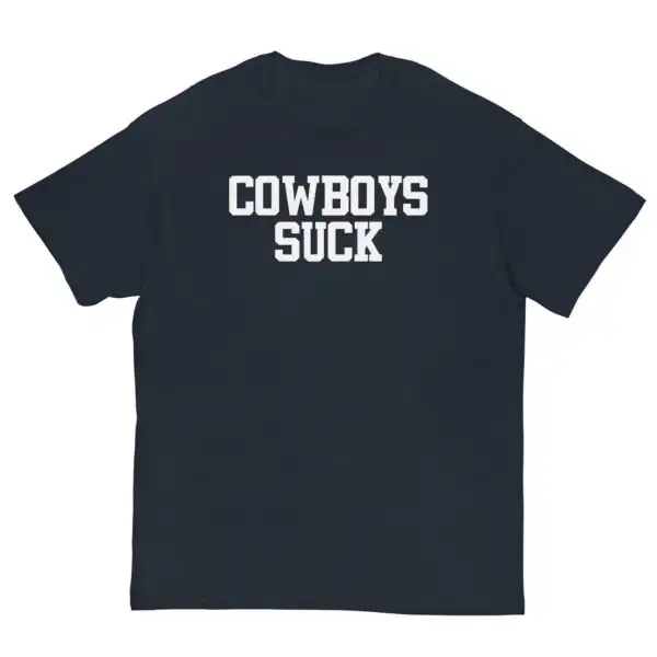 Cowboys Suck Graphic Tee – Bold Sports Humor for Fans