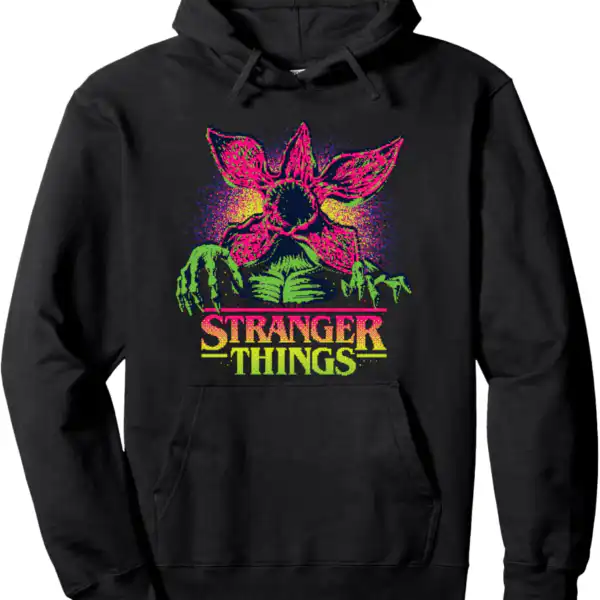 Demogorgon Retro Video Game Hoodie – Cozy 80s Style for All