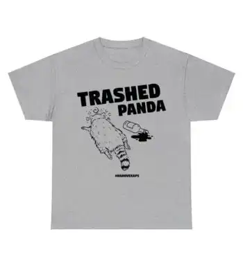 Drunk Raccoon Trashed Panda Shirt – Fun and Cheeky Graphic Tee