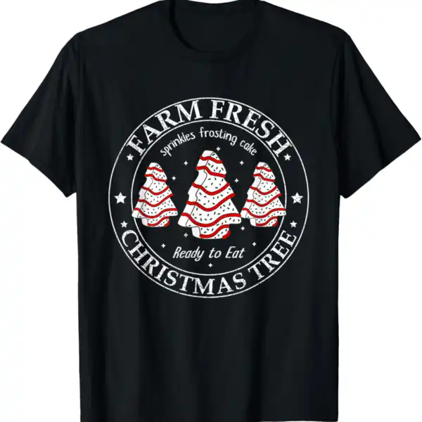Farm Fresh Christmas Tree Matching T-Shirt – Cozy Family Tee