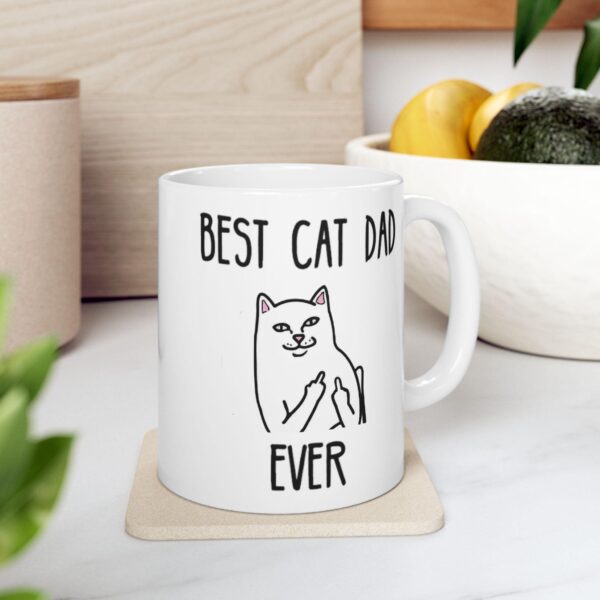 Funny Cat Dad Mug – Colorful Gift for Cat Lovers, 11oz