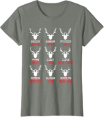Funny Christmas Deer Hunters T-Shirt – Santa's Reindeer Design