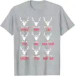 Funny Christmas Deer Hunters T-Shirt – Santa's Reindeer Design