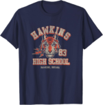 Hawkins High School Distressed Tee – Retro Stranger Things Shirt
