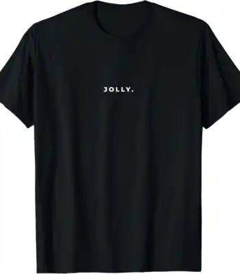 Jolly Christmas Minimal Tee – Subtle Funny Holiday Shirt