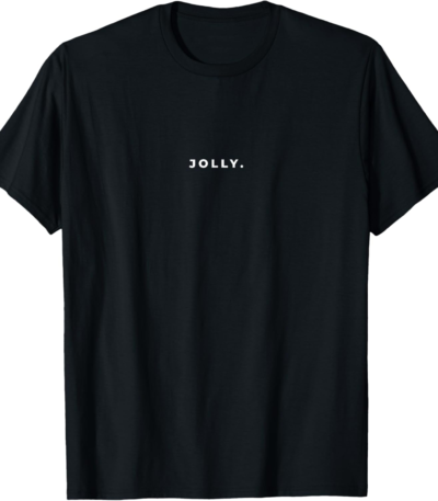 Jolly Christmas Minimal Tee – Subtle Funny Holiday Shirt