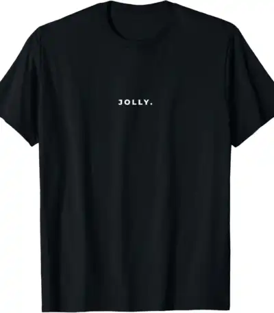 Jolly Christmas Minimal Tee – Subtle Funny Holiday Shirt
