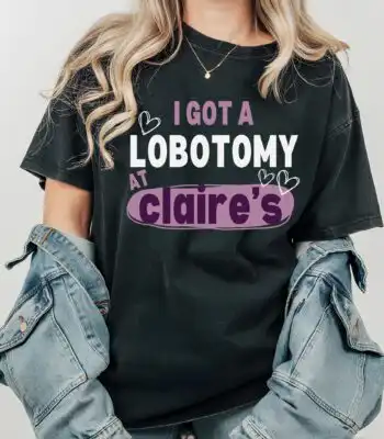 Lobotomy Humor Graphic Tee – Unisex Funny Adult Shirt