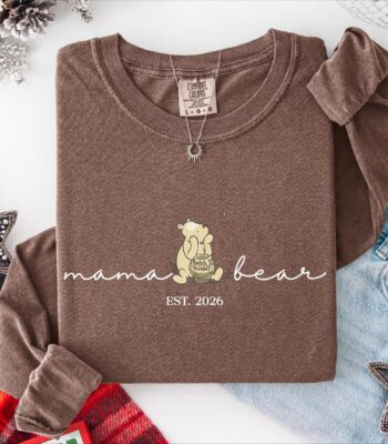 Mama Bear Long Sleeve Shirt – Winnie The Pooh Gift for Mom
