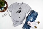 Mandala Flamingo Shirt – Colorful Graphic Tee for Bird Lovers