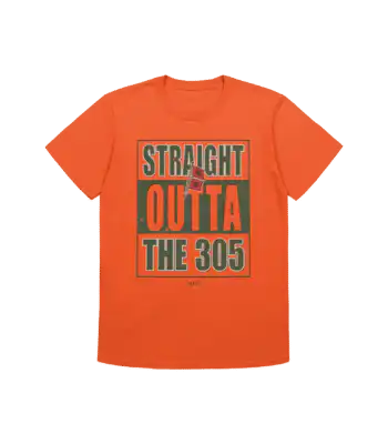 Miami Hurricanes Straight Outta The 305 Shirt – Bold Fan Tee