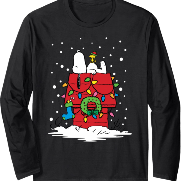 Peanuts Christmas Stocking Long Sleeve Tee – Fun Holiday Top