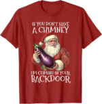 Sexual Innuendo Santa T-Shirt – Funny Holiday Humor Tee