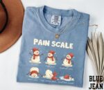 Snowman Pain Scale Shirt – Funny Christmas Holiday Tee