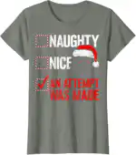 Star Wars Christmas Darth Vader Tee – Fun Naughty or Nice Shirt