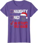 Star Wars Christmas Darth Vader Tee – Fun Naughty or Nice Shirt