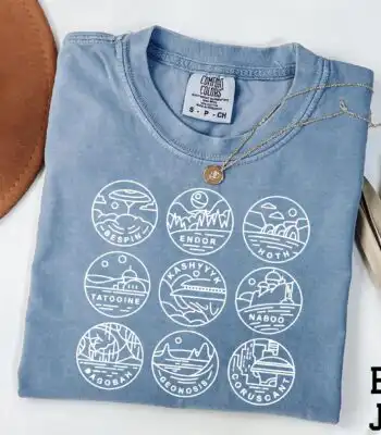 Star Wars Planets Shirt – Cozy Unisex Graphic Tee for Fans