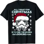 Storm Trooper Droid Christmas T-Shirt – Fun Holiday Graphic Tee