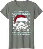 Storm Trooper Droid Christmas T-Shirt – Fun Holiday Graphic Tee