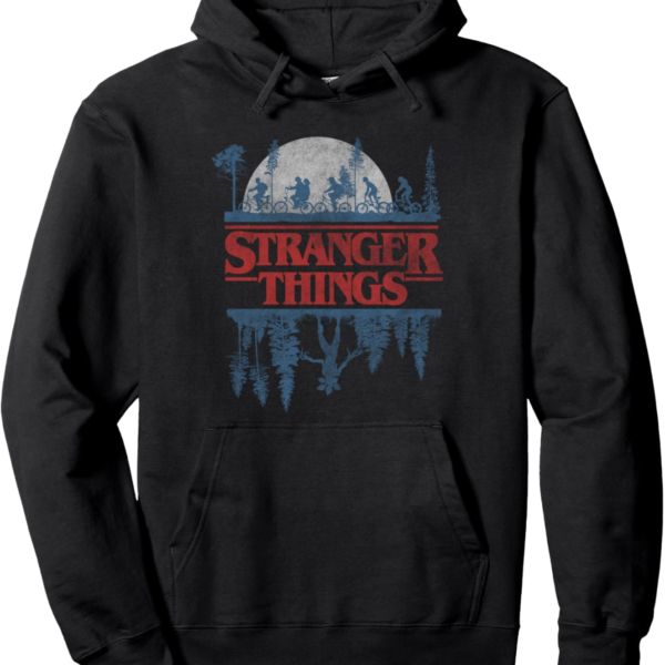 Stranger Things Blue Gradient Hoodie – Cozy Upside Down Design