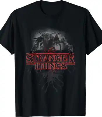 Stranger Things Demogorgon Glow Logo Tee – Unisex Halloween Shirt