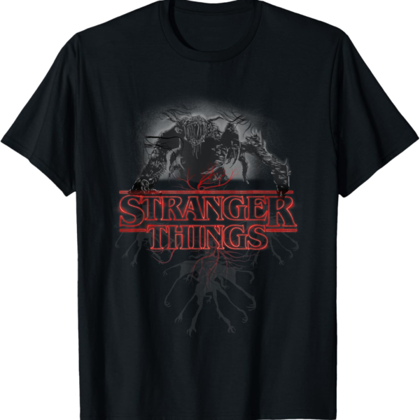 Stranger Things Demogorgon Glow Logo Tee – Unisex Halloween Shirt