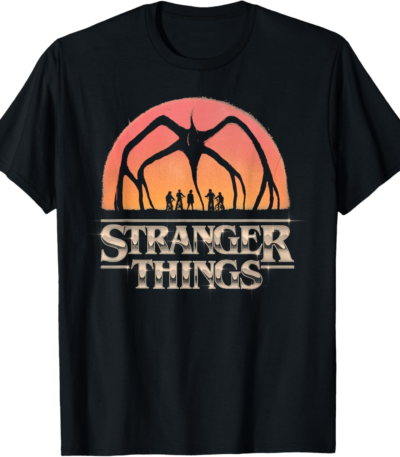 Stranger Things Mind Flayer Distressed Tee - Lightweight Unisex Shirt