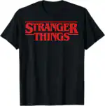 Stranger Things Red Logo Tee – Lightweight Classic Fit Shirt