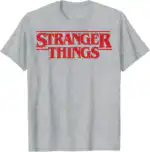 Stranger Things Red Logo Tee – Lightweight Classic Fit Shirt