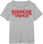 Stranger Things Red Logo Tee – Lightweight Classic Fit Shirt