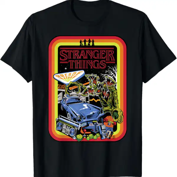 Stranger Things Retro Poster Tee – Lightweight Classic Fit Shirt