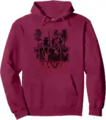 Stranger Things Upside Down Logo Hoodie – Cozy Classic Fit Pullover