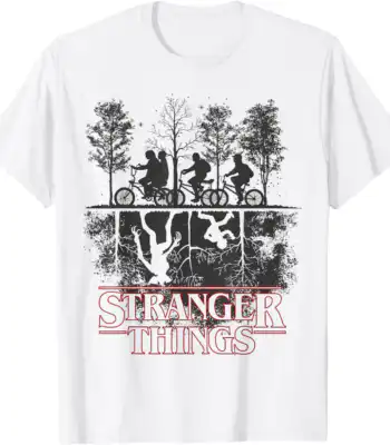 Stranger Things Upside Down Logo Tee – Classic Fit Lightweight Shirt