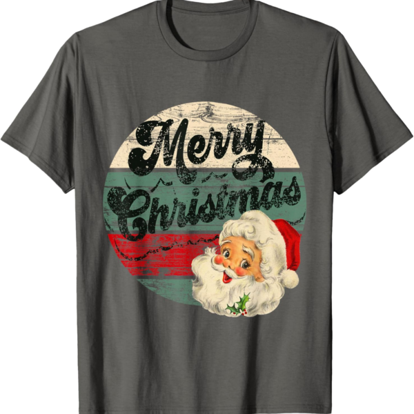 Vintage Santa Claus Christmas Tee – Classic Holiday Graphic Shirt