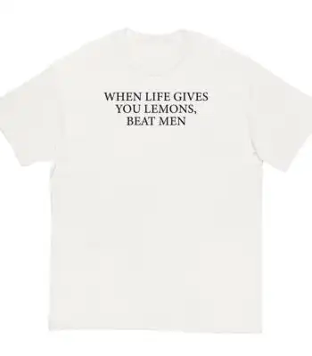 When life gives you lemons, wear this bold graphic tee