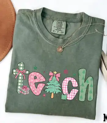 Xmas Teacher Life Shirt – Cozy Comfort Colors® Gift Tee
