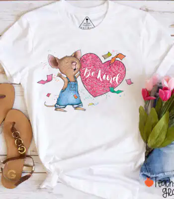 Be Kind Heart Teacher T-Shirt – Stylish Valentine's Gift for Educators