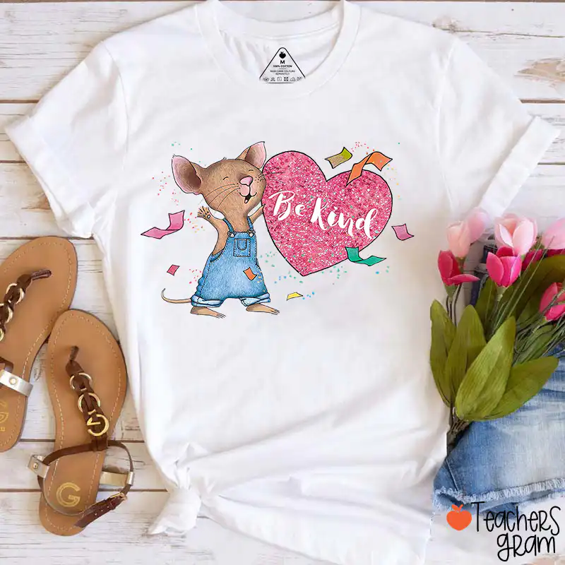 Be Kind Heart Teacher T-Shirt – Stylish Valentine's Gift for Educators Be Kind Heart Teacher T-Shirt – Stylish Valentine's Gift for Educators