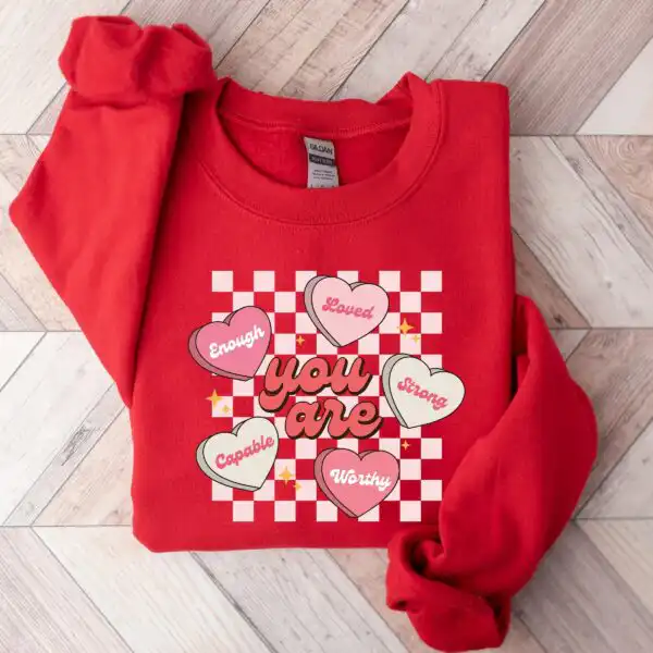 Be Mine Valentine Sweatshirt – Cute Heart Conversation Shirt