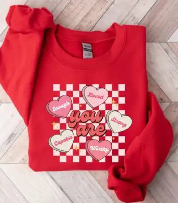 Be Mine Valentine Sweatshirt – Cute Heart Conversation Shirt