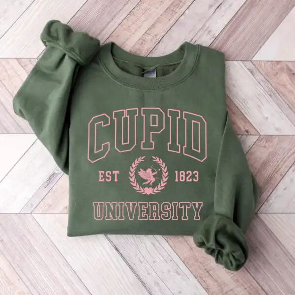 Cupid University Valentine's Day Sweatshirt – Cute Women's Sweater