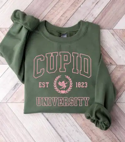 Cupid University Valentine's Day Sweatshirt – Cute Women's Sweater