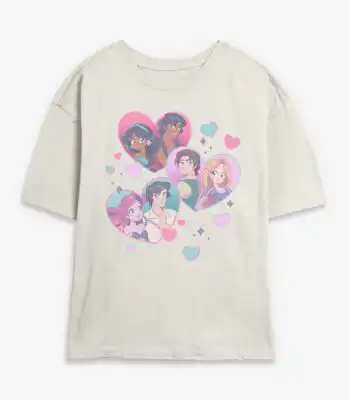 Disney Princesses Manga Love T-Shirt – Cute Skimmer for Girls